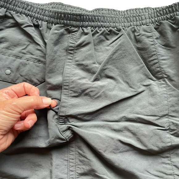 Patagonia Gray Baggies Athletic Shorts 58034 Elastic Waist Lined Tie Sz L - Picture 5 of 13